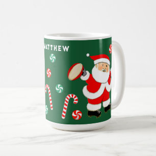 Cadeau de vacances de rugby personnalisé Tasse caf