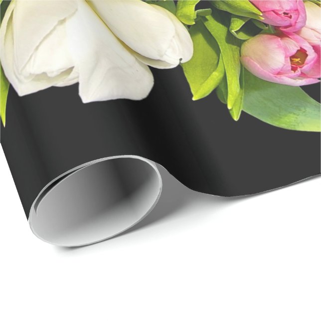 Cadeau Décor à fleurs 44 Papier à envelopper (Coin rond)