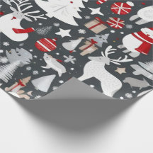Décor de Noël dans un décor gris Papier d'envelopp