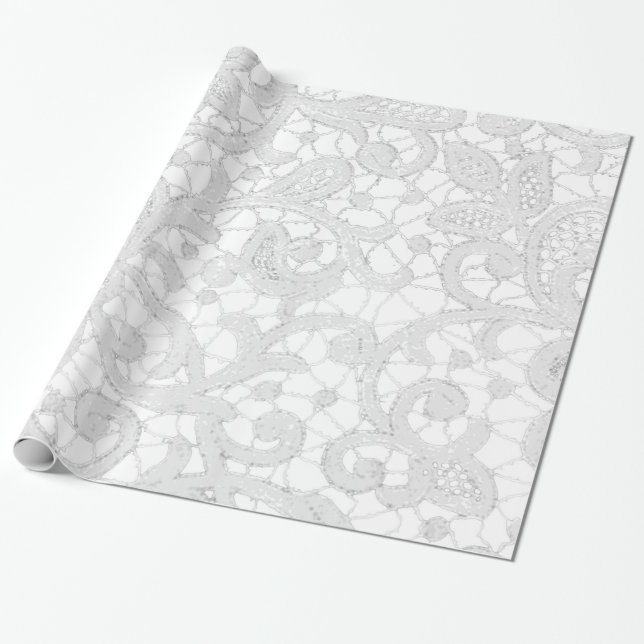 Cadeau Dentelle de pays Rustique Antique papier d'envelop (Déroulé)