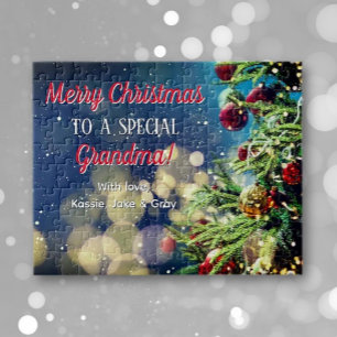 Cadeau des petits-enfants ! Puzzle de Noël personn