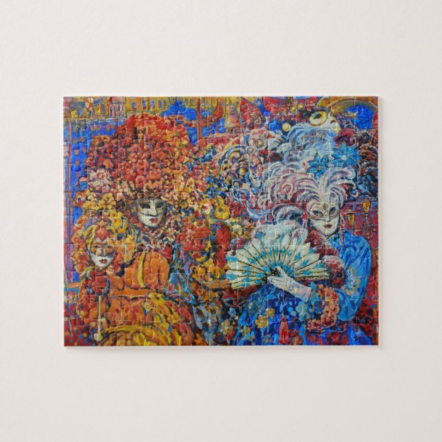 Cadeau difficile de puzzle d'imaginaire vénitien (Horizontal)