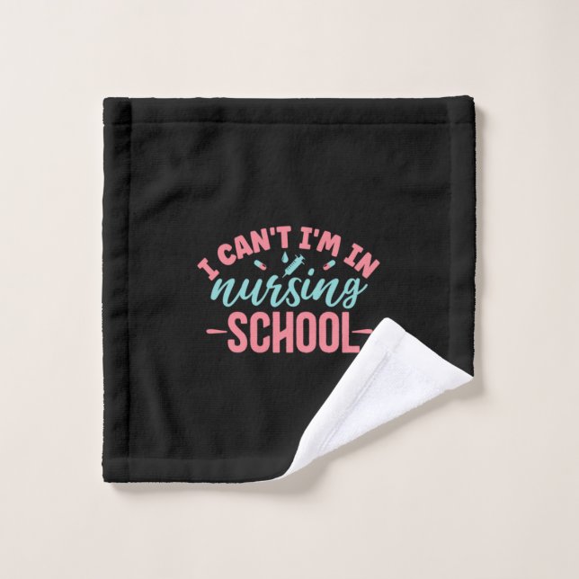 Cadeau d'infirmière | Je suis à l'école d'infirmiè (Gant de toilette)