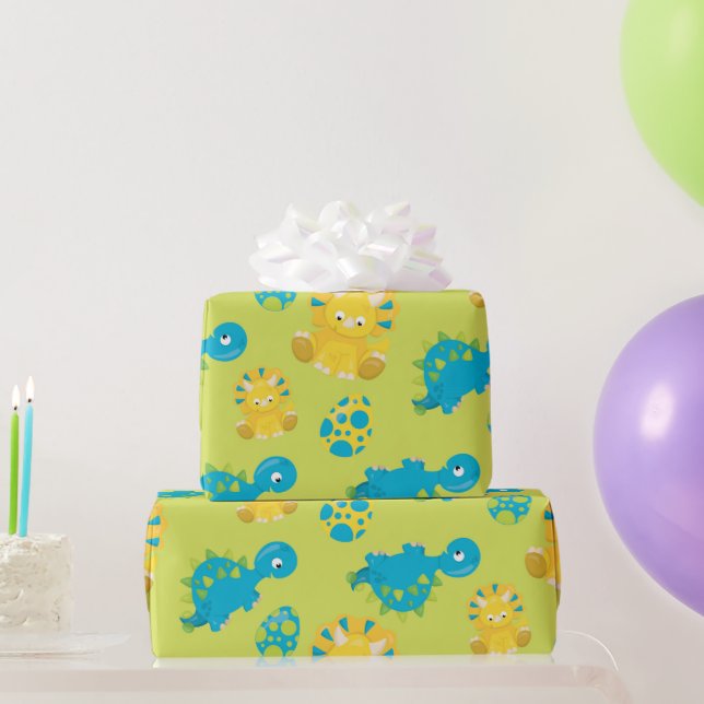 Cadeau Dinosaure et papier d'emballage préhistorique aux  (Cadeaux de fête)