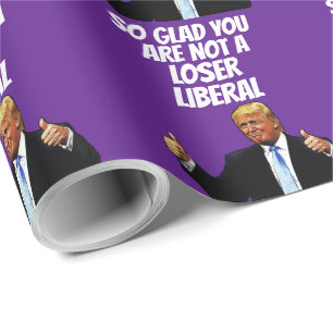 CADEAU DONALD TRUMP FUNNY WRAPPER PAPIER N'IMPORTE QUELLE