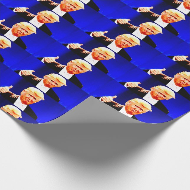 CADEAU DONALD TRUMP THUMBS UP CHRISTMAS WRAPPER PAPIER (Coin)