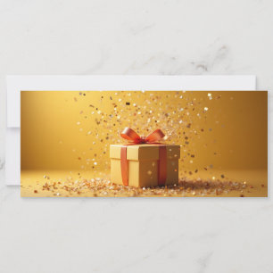 Cadeau doré orange et or