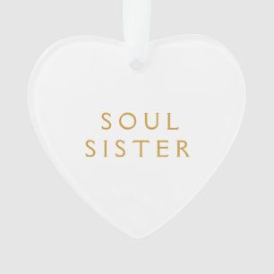 Cadeau D'Ornement Acrylique Pour Soeur Âme