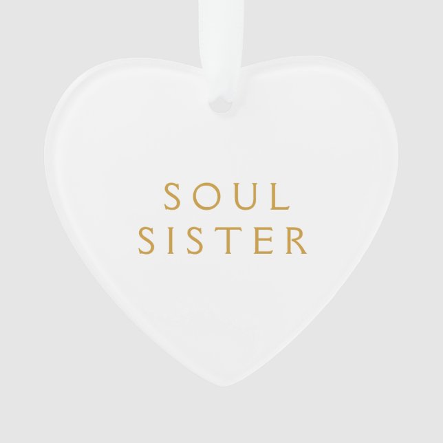 Cadeau D'Ornement Acrylique Pour Soeur Âme (devant)