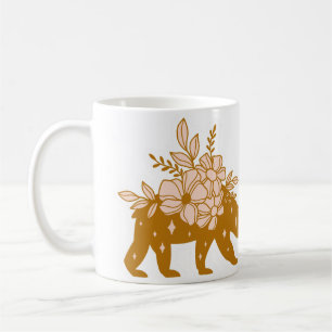 cadeau d'ours de Noël Mug à café à deux tons