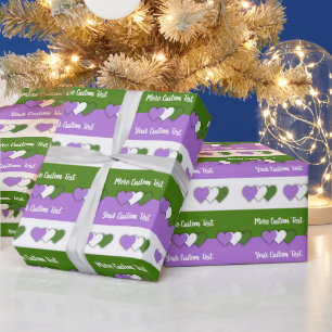 Cadeau Drapeau de fierté de Genderqueer avec papier d'emb