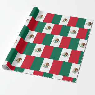 Cadeau Drapeau Mexicain - Papier d'emballage du drapeau d