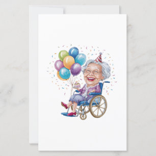 Cadeau drôle d'anniversaire pour grand-mère âgée p