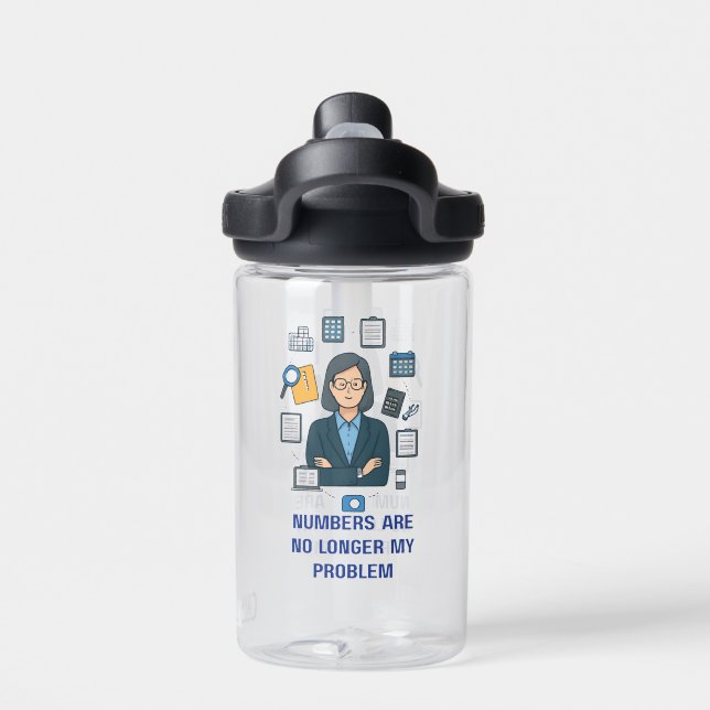 Cadeau drôle de bouteille d'eau pour comptable à l (Salle de sport)