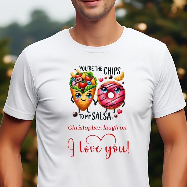 Cadeau drôle de la Saint-Valentin pour mari TShirt (Funny Valentine Gift for Husband Food Quote T-Shirt)