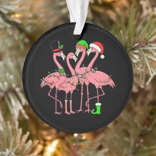 Cadeau drôle de Noël de flamant rose pour amateur