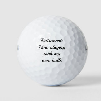Cadeau drôle de retraite Balle de golf