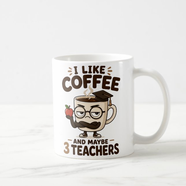 Cadeau drôle de tasse à café pour enseignant (Droite)