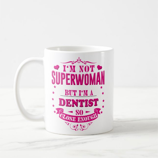 Cadeau drôle de tasse de café de tasse de dentiste (Gauche)