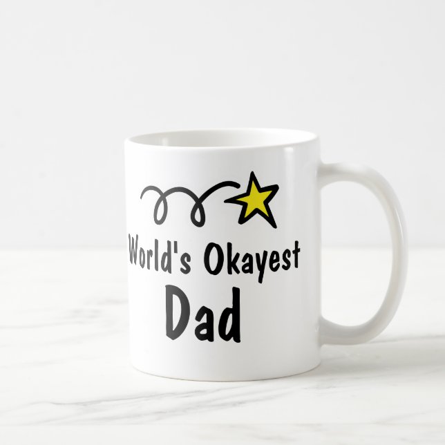 Cadeau drôle de tasse de café du papa | d'Okayest (Droite)