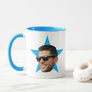Cadeau Drôle Étoile Visage Pour Collaborateur, Mug