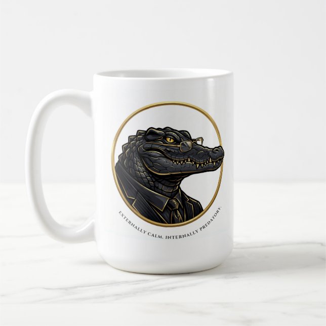 Cadeau drôle pour le patron - Mug Anatomie du croc (Gauche)