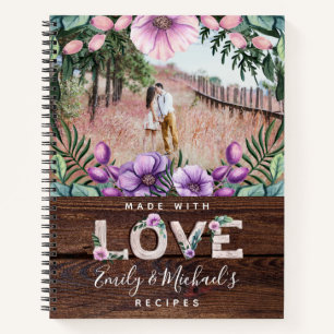 Cadeau du Mariage du journal personnalisé Rustic B