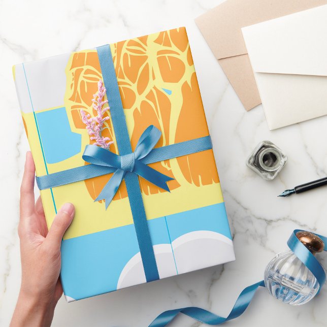 Cadeau Easter Island Moai Heads papier d'enveloppement hi (Créateur téléchargé)