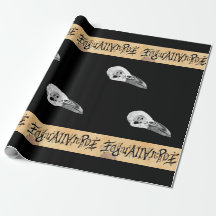 Edgar Allan Poe Ambigram Papier d'enveloppement
