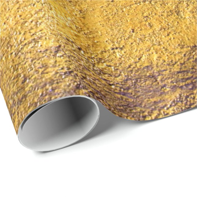 Cadeau Élégant Chic Chiny Golden Wrapper Papier (Coin rond)