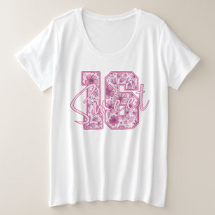 Cadeau élégant de 16 ans Fleurs roses pour un anni