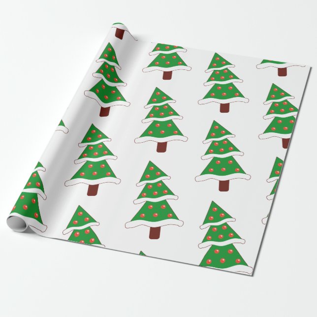 Cadeau Élégant papier d'emballage d'arbre de Noël ! (Déroulé)