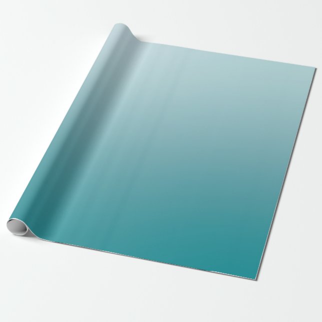 Cadeau Élégant papier d'enveloppement de matte Turquoise (Déroulé)