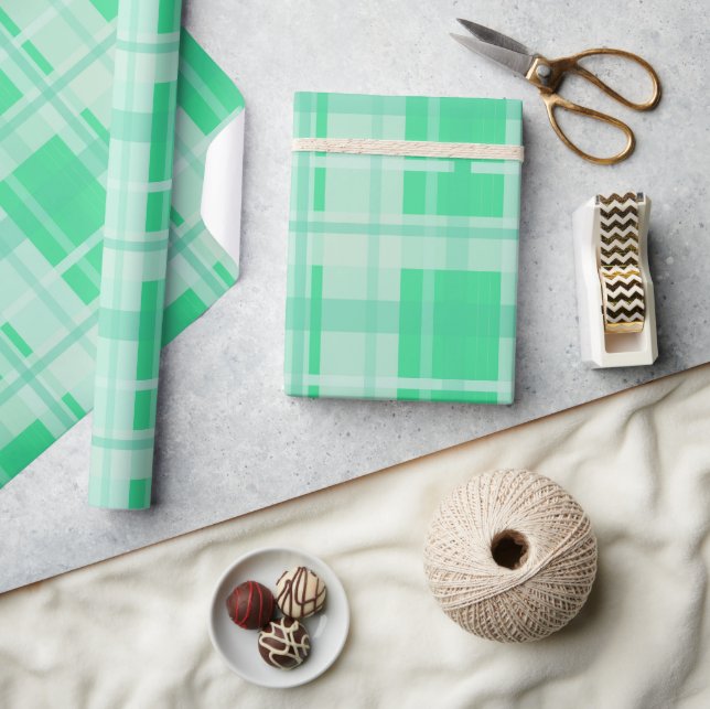 Cadeau Élégant papier d'enveloppement vert (Artisanat)