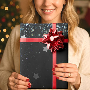 Cadeau Élégant PAPIER EN WRAPPER noir Brighten