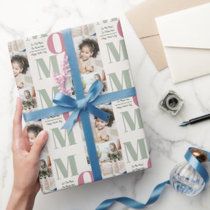 Cadeau Élégante photo de la Fête des Mères Collage Papier
