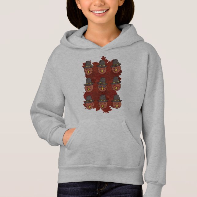 Cadeau Émoticône Visage de Dinde de Thanksgiving (Devant)