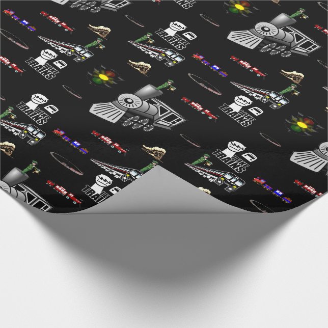 Cadeau Enveloppement des trains en papier (Coin)