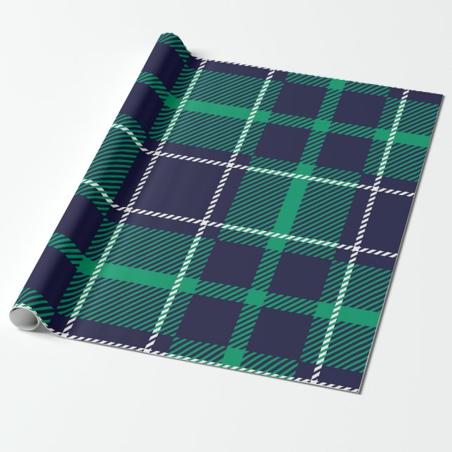 Cadeau Enveloppement du papier tartan (Déroulé)