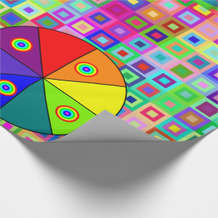 Cadeau Envelopper les cercles de papier