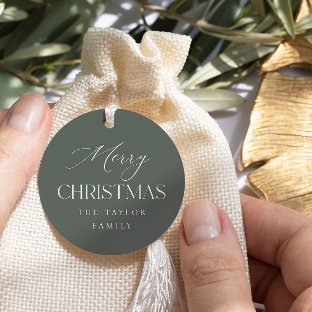 Cadeau Épinette verte douce Étiquettes cadeaux de Noël pe (Créateur téléchargé)