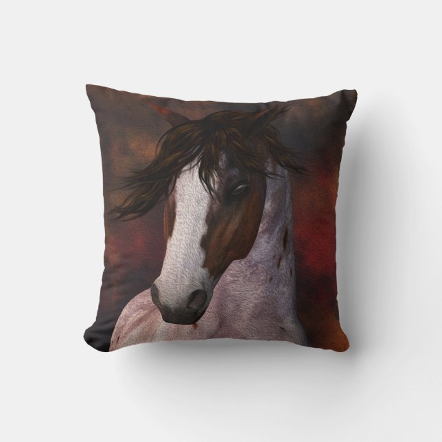 Cadeau équin de coussin de coussin de portrait de (Recto)