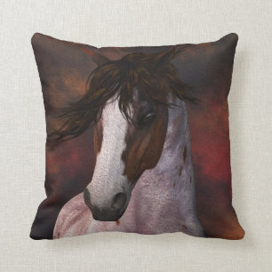 Cadeau équin de coussin de coussin de portrait de