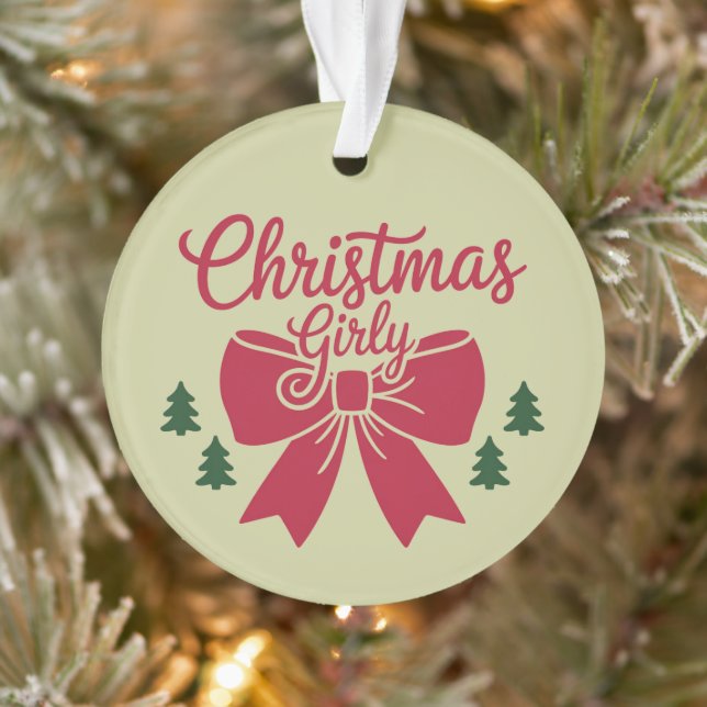 Cadeau Esthétique Pour Elle De Noël Girly Tree Bow (Arbre)