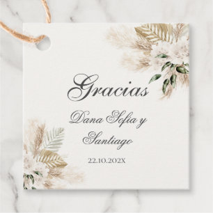 Cadeau Étiquettes Boho de Mariage pour souvenirs