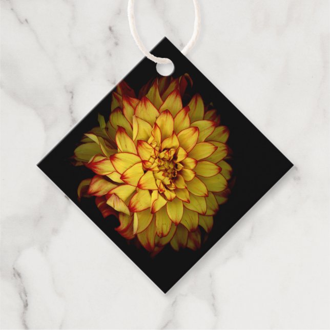 Cadeau Étiquettes Cadeaux Dahlia (Devant)