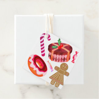Cadeau Étiquettes Cadeaux, Donuts, Filles en Pain d'Épice