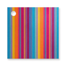 Étiquettes Cadeaux en Tissu Rayé Coloré
