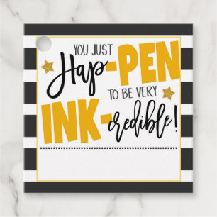 Cadeau Étiquettes cadeaux Merci stylo
