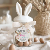 Étiquettes d'anniversaire de Ballerine Lapin